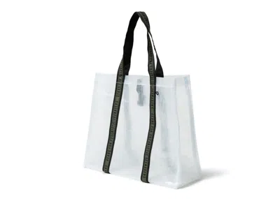 Pre-owned Human Made Pe Carry Wide Bag In Clear In Transparent