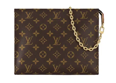 Pre-owned Louis Vuitton Women's  Toiletry Pouch On Chain In Monogram