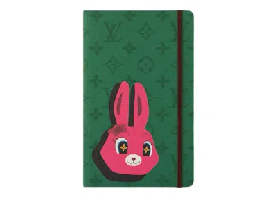 Pre-owned Louis Vuitton Women's  X Sun Yitian Jane Notebook Mm In Green Monogram