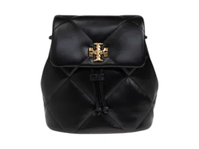 Pre-owned Tory Burch Women's  Kira Diamond Quilt Small Backpack In Black