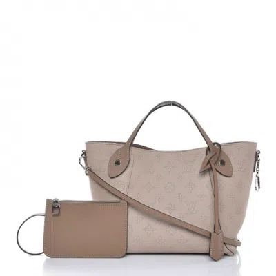 Pre-owned Louis Vuitton Women's  Tote Hina Monogram Mahina Pm In Galet