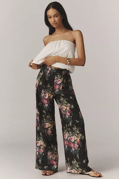 Maeve The Avery Pleated Wide-leg Trousers By : Linen Edition Pants