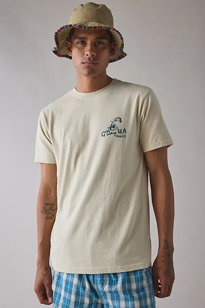 Roark G'day W. A. Graphic Tee In Cream, Men's At Urban Outfitters