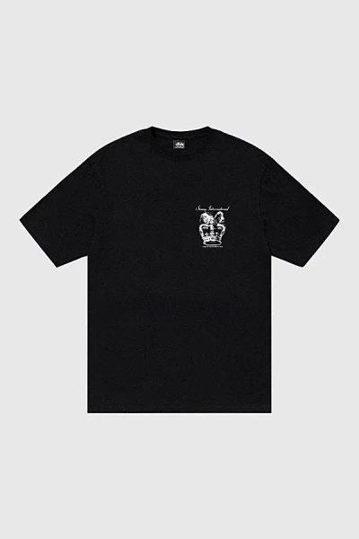 Stussy Dog Crown Tee In Black, Men's At Urban Outfitters In Black