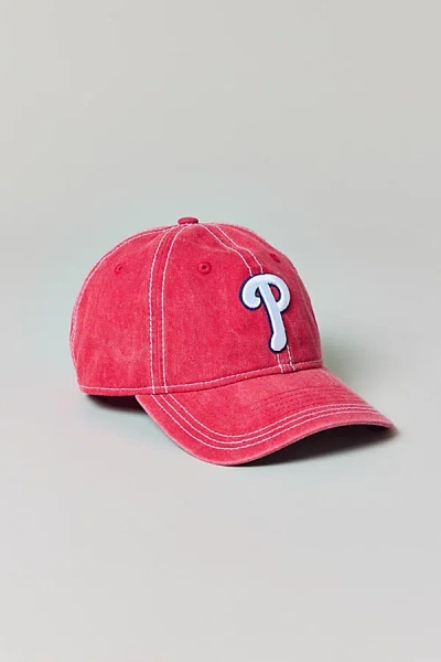 New Era Mlb Philadelphia Phillies Washed Contrast Cap In Red, Men's At Urban Outfitters