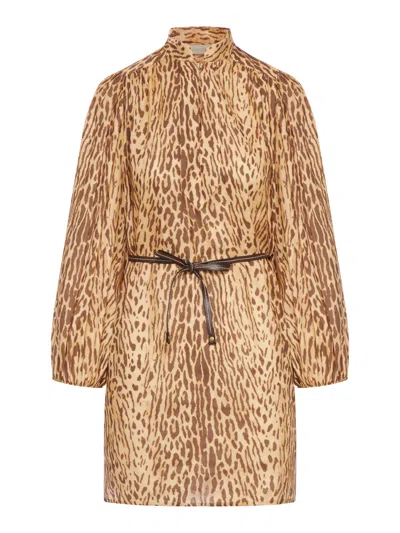 Zimmermann Animal Print Dress