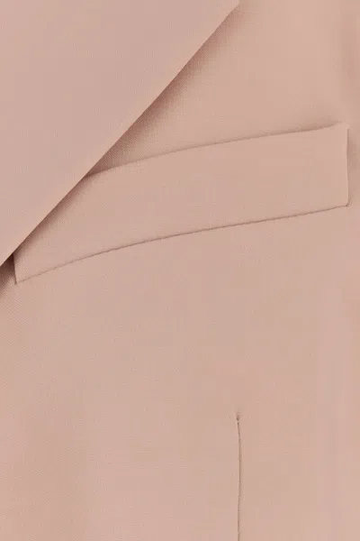 Max Mara Giacca Teso In Lana Rosa Cipria Donna In Pink