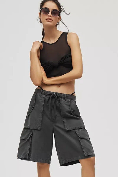 Agolde Briar Linen Blend Utility Bermuda Shorts