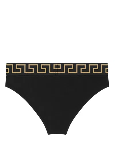 Versace Black Cotton Jersey Briefs