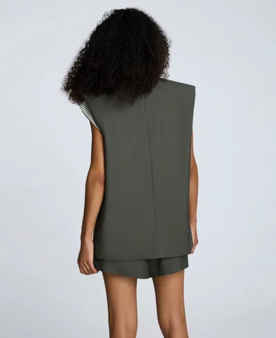 Kenneth Cole Luxe Twill Three Button Notch Collar Vest