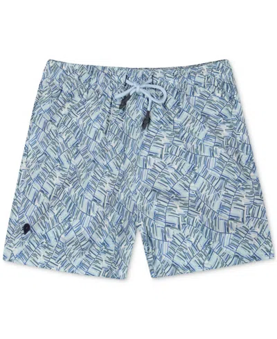 Sunset And Vines Men's Textured Woven Swim Trunks