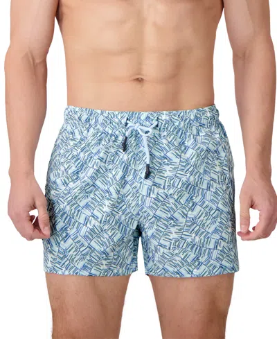Sunset And Vines Men's Textured Woven Swim Trunks
