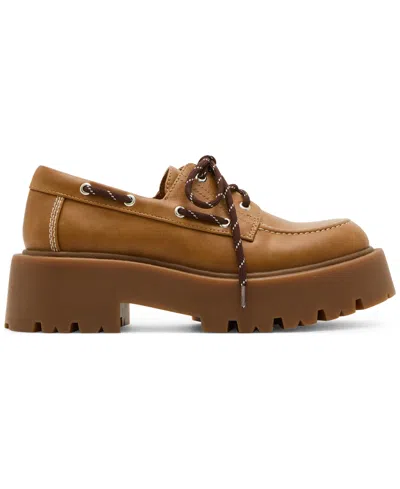 Madden Girl Caden Platform Lug-sole Boat Shoes In Brown