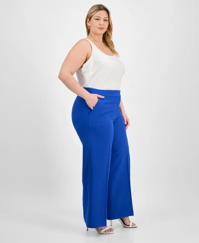 Tahari Asl Plus Size Wide-leg Pants