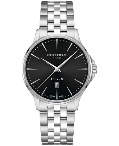 Certina Men's Swiss Ds-8 Stainless Steel Bracelet Watch 40mm