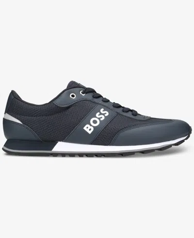 Hugo Boss Gender Inclusive Parkour Runn Sneaker In Blue