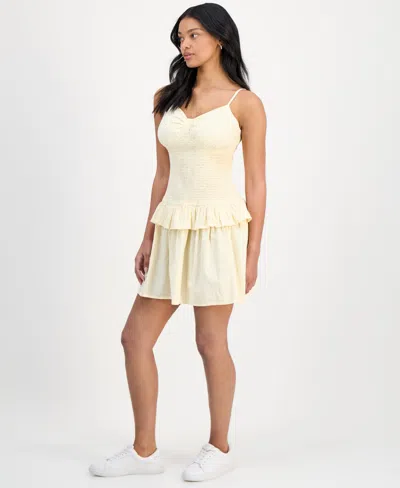 And Now This Women's Gingham Cotton Ruffled Mini Dress, Exclusively At Macy's