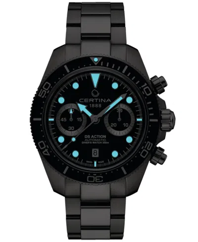 Certina Men's Swiss Automatic Chronograph Ds Action Stainless Steel Bracelet Watch 45mm