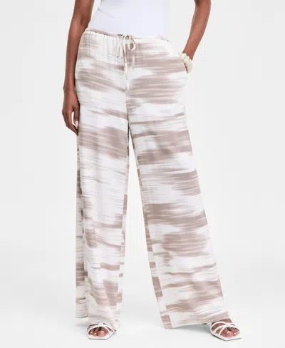 Inc International Concepts Women's Printed Wide-leg Pants, Exclusively At Macy's In Multi