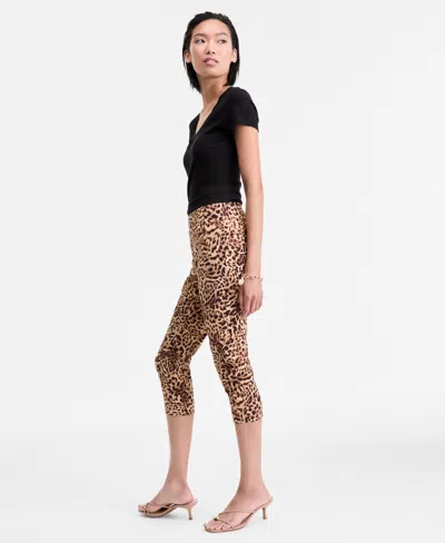 Inc International Concepts Women's Cheetah-print Capri Pants, Exclusively At Macy's