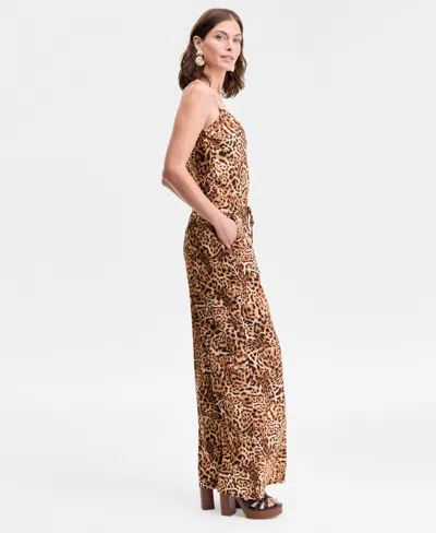 Inc International Concepts Women's Cheetah-print Wide-leg Pants, Exclusively At Macy's