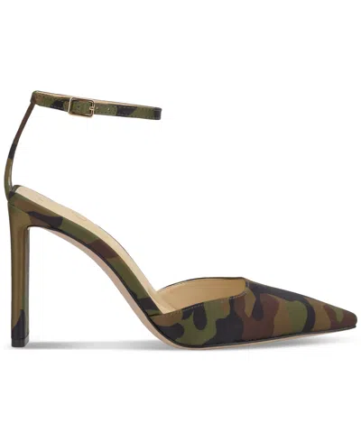 Jessica Simpson Women's Soltiea Two-piece Blade-heel Pumps In Animal Print