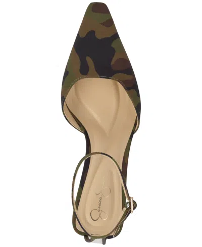 Jessica Simpson Women's Soltiea Two-piece Blade-heel Pumps In Animal Print