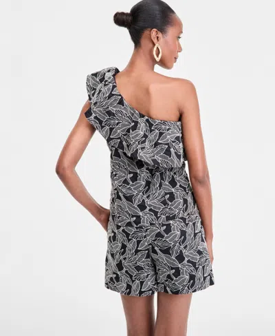 Inc International Concepts Women's Embroidered One-shoulder Top, Exclusively At Macy's