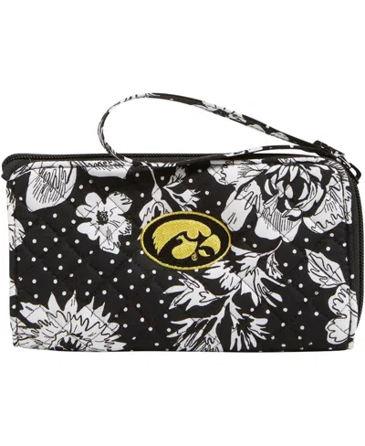 Vera Bradley Iowa Hawkeyes Rain Garden Front-zip Wristlet In Multi