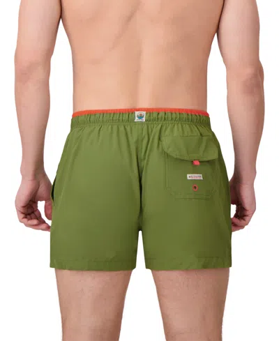 Sunset And Vines Men's Solid Woven Swim Trunks
