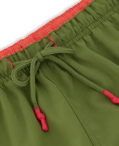 Sunset And Vines Men's Solid Woven Swim Trunks