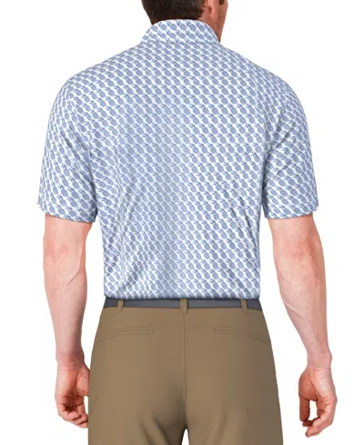 Pga Tour Men's Short Sleeve Pineapple Print Conversational Golf Polo Shirt In Multi