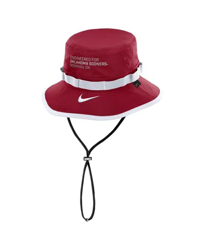 Nike Men's Crimson Oklahoma Sooners 2025 Sideline Apex Boonie Performance Bucket Hat In Red