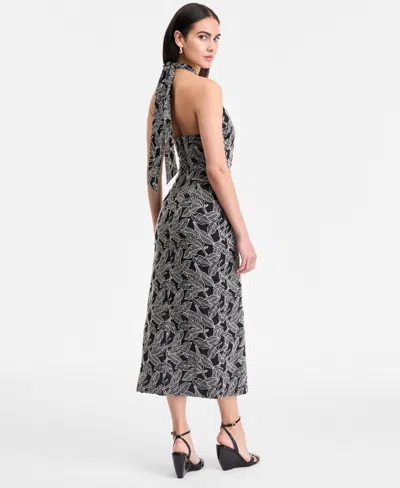 Inc International Concepts Women's Embroidered Cotton Halter Dress, Exclusively At Macy's