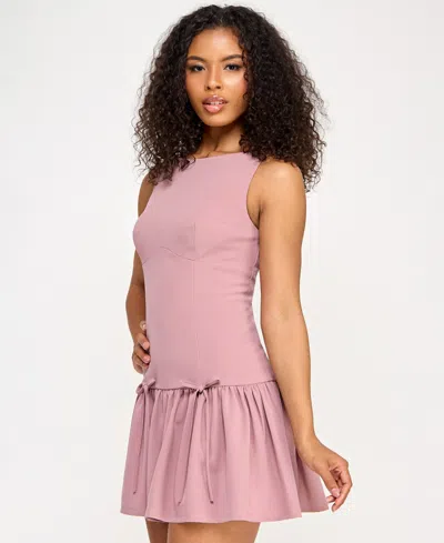 Seni & Cade Juniors' Sleeveless Drop-waist Fit & Flare Dress