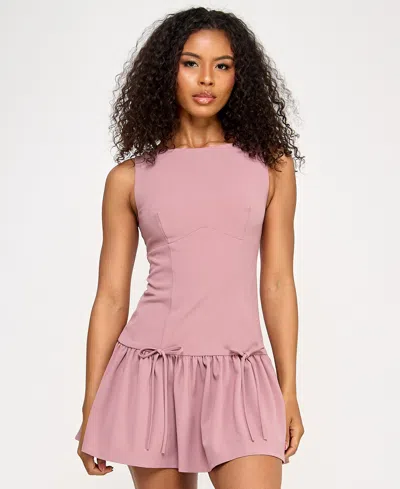 Seni & Cade Juniors' Sleeveless Drop-waist Fit & Flare Dress