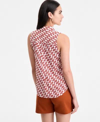 Inc International Concepts Women's Printed Sleeveless Shirt, Exclusively At Macy's