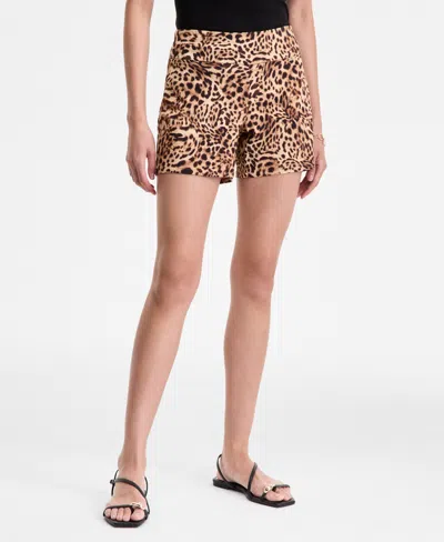 Inc International Concepts Women's Cheetah-print Shorts, Exclusively At Macy's