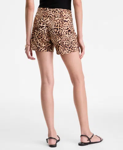 Inc International Concepts Women's Cheetah-print Shorts, Exclusively At Macy's