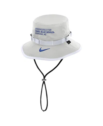 Nike Men's Gray Duke Blue Devils 2025 Sideline Apex Boonie Performance Bucket Hat