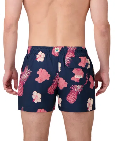 Sunset And Vines Men's Tropical-pattern Woven Swim Trunks
