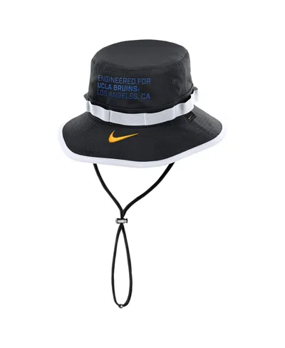 Nike Men's Black Ucla Bruins 2025 Sideline Apex Boonie Performance Bucket Hat