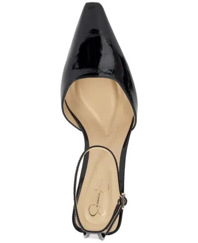 Jessica Simpson Women's Soltiea Two-piece Blade-heel Pumps In Black