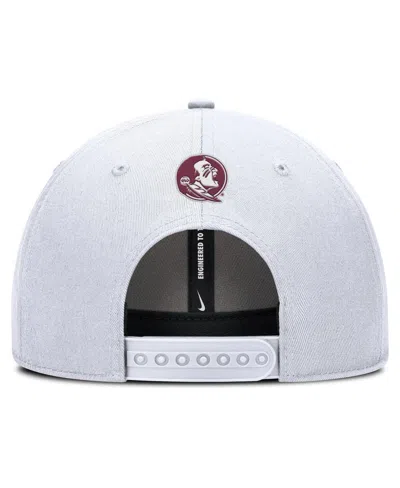 Nike Men's White Florida State Seminoles Rise Practice Adjustable Hat In White