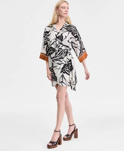 Inc International Concepts Women's Printed Kimono Dress, Exclusively At Macy's