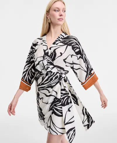 Inc International Concepts Women's Printed Kimono Dress, Exclusively At Macy's