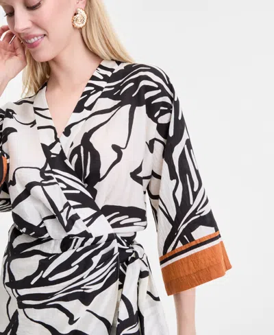 Inc International Concepts Women's Printed Kimono Dress, Exclusively At Macy's