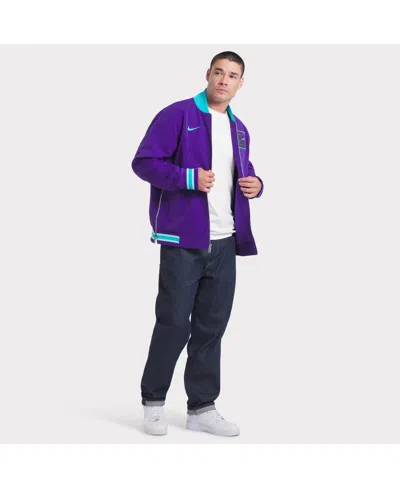 Nike Arizona Diamondbacks Authentic Collection City Connect  Men's Mlb Full-zip Bomber Jacket In Purple