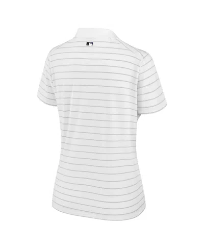 Nike Women's White Colorado Rockies Authentic Collection Victory Performance Polo Shirt In White