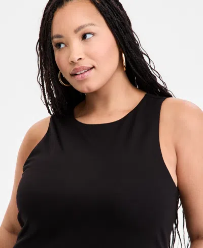 Bar Iii Plus Size Fringe Halter Dress, Exclusively At Macy's